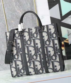 CD Oblique East -West Tote Bag