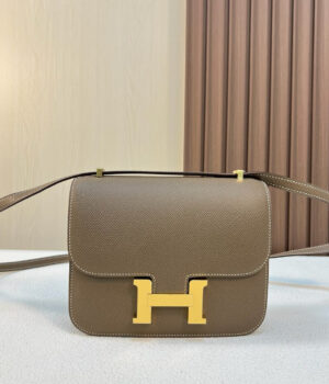 Hermes Constance, 19cm, CK 18, Epsom