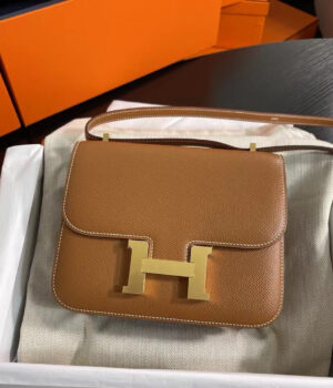 Hermes Constance 19cm, CK 37, Epsom