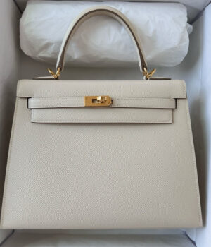 Hermes Kelly, 25cm, CK 10, Epsom