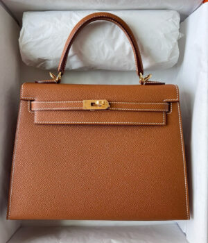 Hermes Kelly, 25cm, CK 37, Epsom