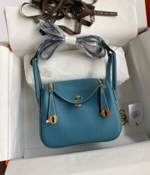 Hermes Mini Lindy, 19cm, D2, TC Skin