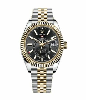 Rolex Sky-Dweller 326933 Steel Gold Black Dial Replica
