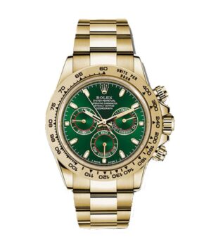 Rolex Cosmograph Daytona Oyster Yellow Gold Green Dial 116508-0013 Replica
