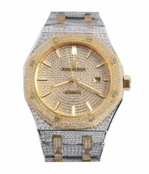 Audemars Piguet Royal Oak Iced Out Yellow Gold Replica
