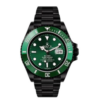 Rolex Submariner Blaken 116611N Green Dial Replica