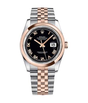 Rolex Datejust 116201 Roman Numeral Black Dial Replica