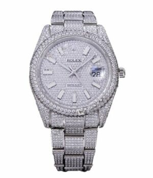 Rolex Datejust 116334 Iced Out Diamond Pave Dial Replica
