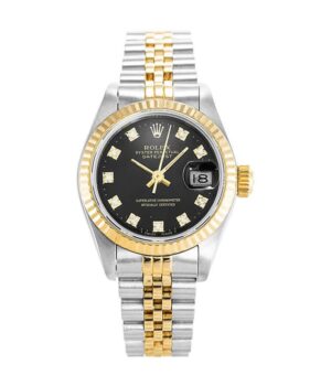 Rolex Datejust 69173 Lady Diamond Black Dial Replica