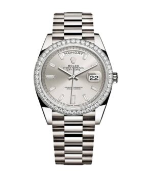 Rolex Day-Date 228349RBR Diamond Bezel Sundust Dial Replica