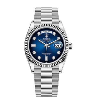 Rolex Day-Date 128239 Blue Dial With Diamond Replica