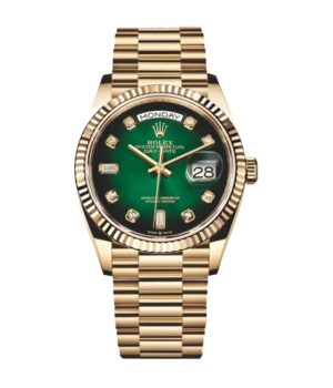 Rolex Day-Date 118238 Yellow Gold Green Dial Replica