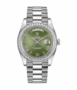 Rolex Day Date Olive Diamond Replica