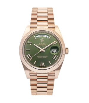 Rolex Day-Date Rose Gold President Green Roman Dial 228235 Replica