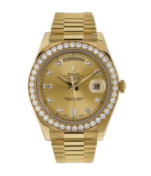 Rolex Day-Date 228348 Diamonds Gold Dial Replica