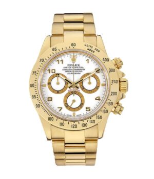 Rolex Daytona Cosmograph 116528 Yellow Gold White Dial Oyster Replica