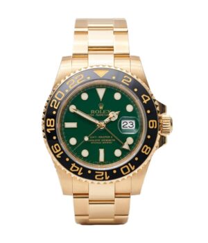 Rolex GMT-Master II 11678LN Yellow Gold Green Dial oyster Replica