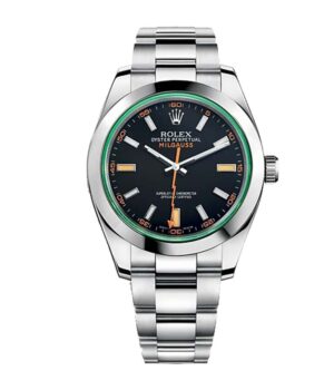 Rolex Milgauss Black Dial Green Crystal M116400GV-0001 Oyster Replica