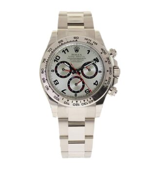 Rolex Daytona 116509 White Gold Silver Dial Replica