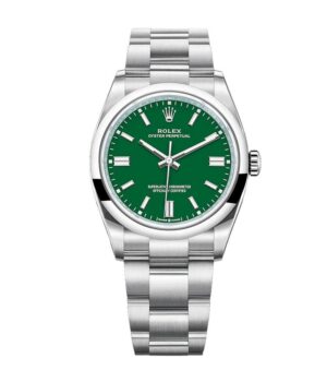 Rolex Oyster Perpetual Green Dial 126000-0005 Replica