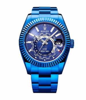 Rolex Sky-Dweller 326934 World Timer Blue DLC Replica