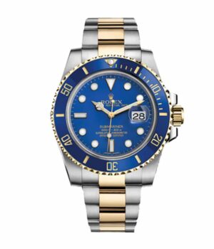 Rolex Submariner Date Two Tone Blue Dial 16613 Replica