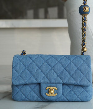 Chanel 22C Denim Mini Flap